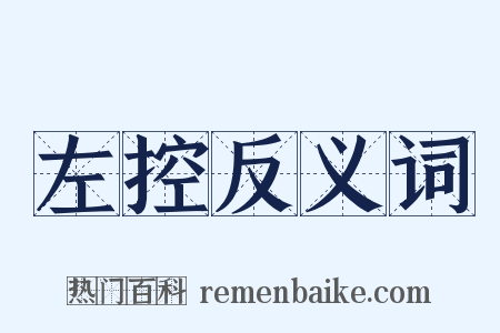 左控反义词是什么意思的图片